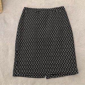 Halogen Navy & White High-waisted Skirt